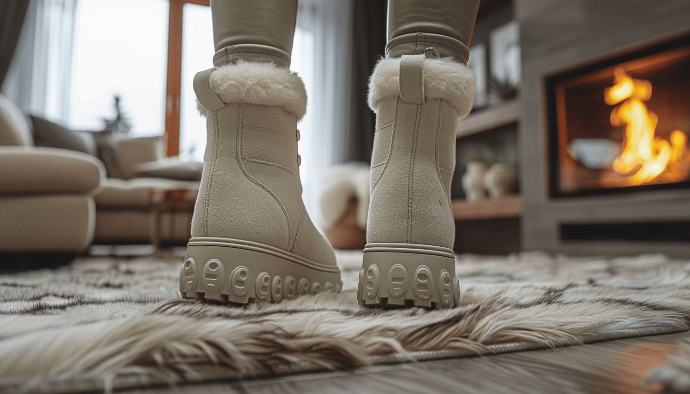 Vêtement - Explorez le confort de l'Ugg à semelle crantée
