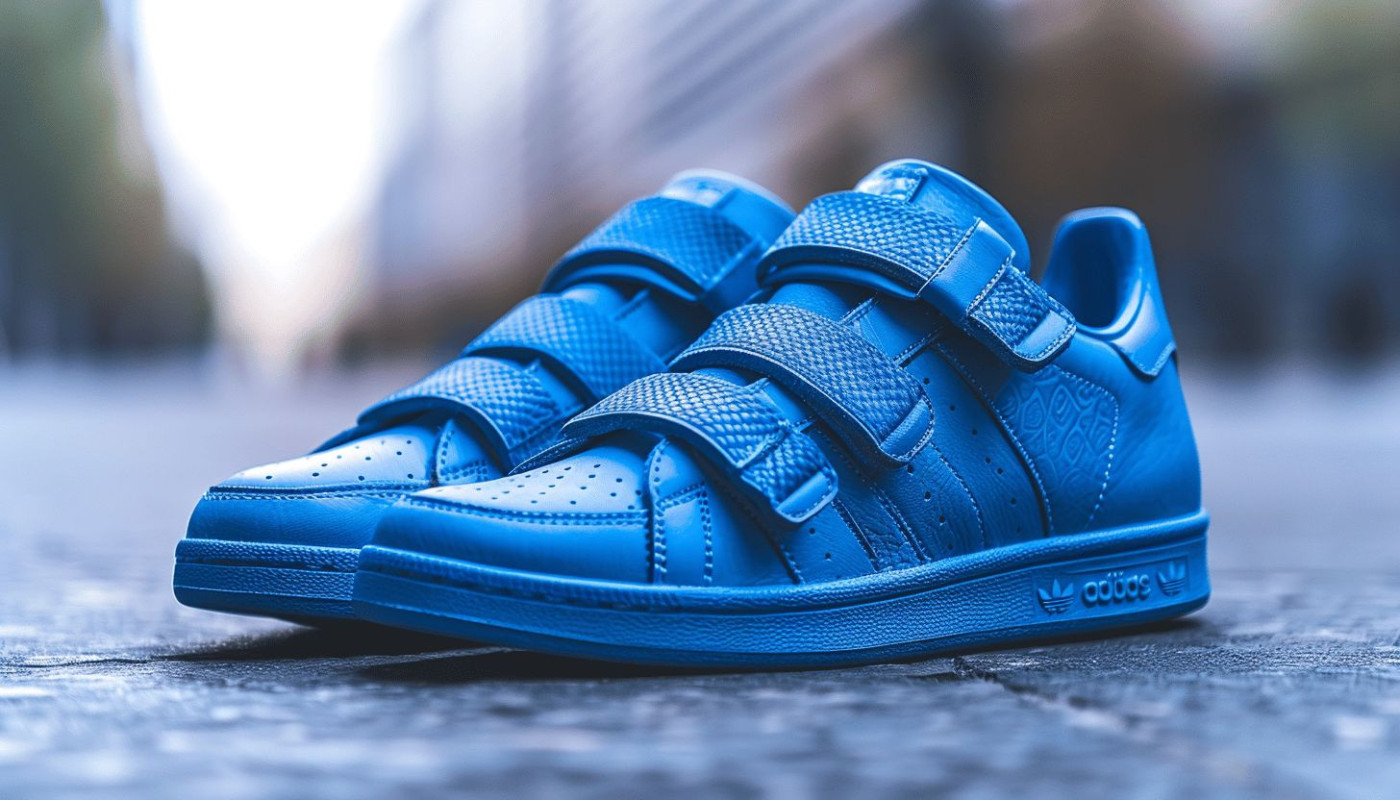 Vêtement - Focus sur les Stan Smith scratch bleus, un incontournable pour homme et femme